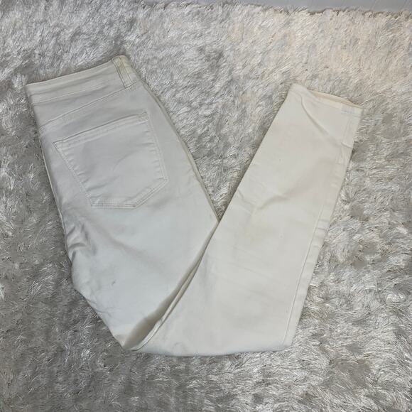 Amuse Society White Skinny Jeans Button Fly Sz 26 - Picture 1 of 10